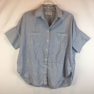 Madewell button down stripes shirt medium